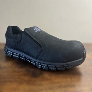 Moxie Trades Mary Work Shoes 8.5 Womens Safety Composite Toe Leather Slip On New